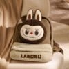 HIGH DEMAND – LIMITED STOCK Classic Bag Series-LABUBU Berber Fleece Backpack (Brown)