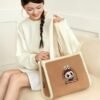 Classic Bag Series- LABUBU Plush Tote Bag (Brown)